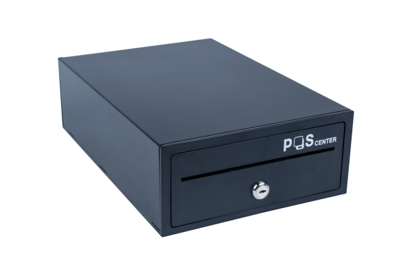 Денежный ящик POScenter Compact 205x300x90 распайка для "ШТРИХ-М", EPSON (Атол) черный - Горизонтальный электромеханический