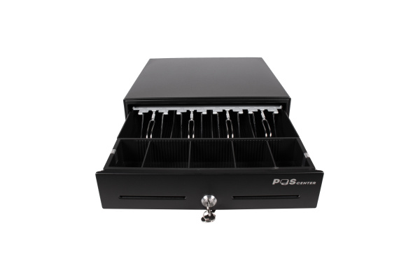 Денежный ящик POScenter 13E 330x335x90 распайка для "ШТРИХ-М", EPSON (Атол) черный - Горизонтальный электромеханический