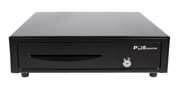 Денежный ящик POScenter 16E 410x420x100 распайка для "ШТРИХ-М", EPSON (Атол) черный - Горизонтальный электромеханический