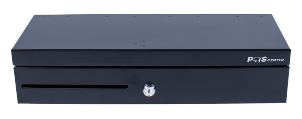 Денежный ящик POScenter 460E 460x170x100, распайка для "ШТРИХ-М", EPSON (Атол) черный - Флиптоп
